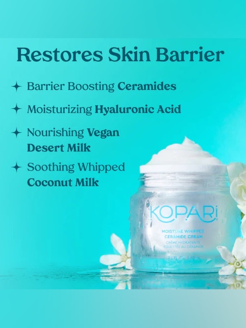 Kopari Moisture Whipped Ceramide Cream